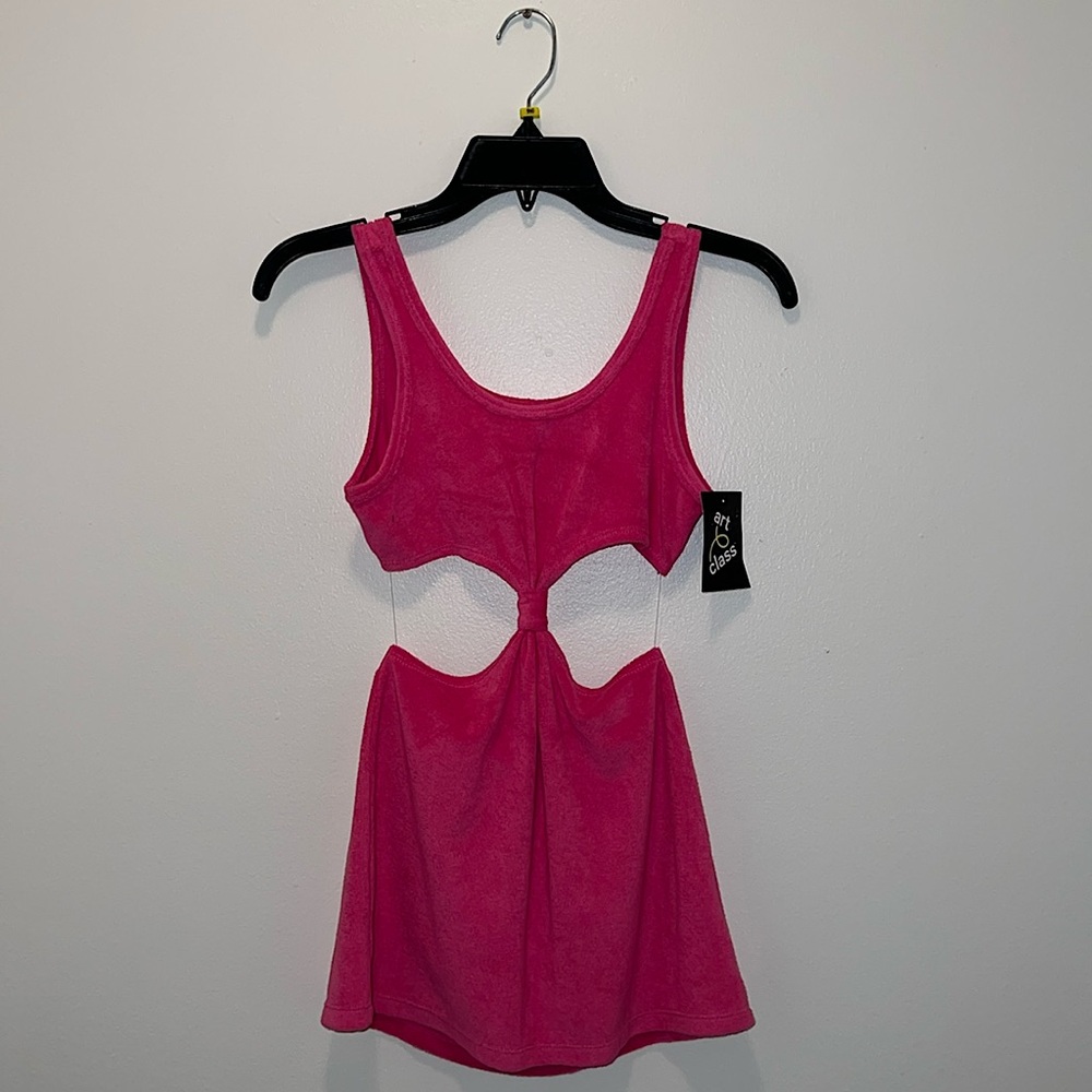 Girls' Solid Terry Cover Up Dress NWT